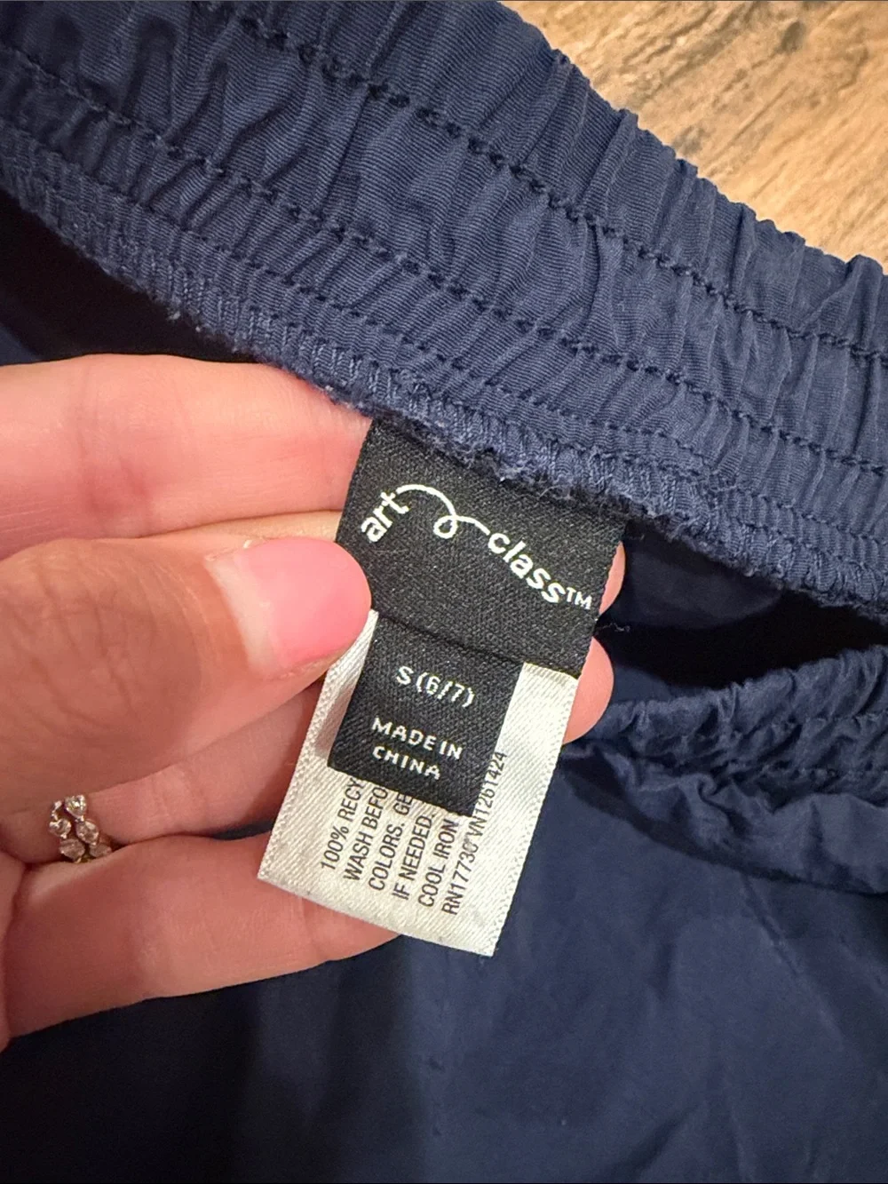 art class Navy Sweatpants with Light Blue Side Stripes